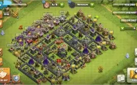 Conta clash of clans cv 9semi full faltando muros e feitiços