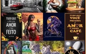 Pack Artes Quadros Decoração Imagens Decore Placas