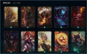 ContaLOL,2 skins prestigios+50 pontos de prestigio