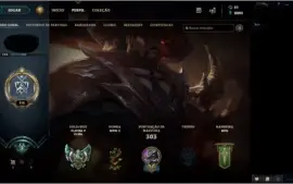 LoL Plat 5 C/ Borda +31 Skins 2 Lendarias/95Champs/Barato.