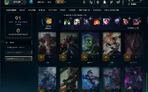 Prata 3 com 25 Champs e 5 Skins