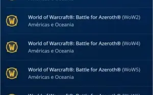 Conta Battle.net com 5 contas de WoW
