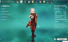 Kazuha + Hutao + Lança de Jade - AR50