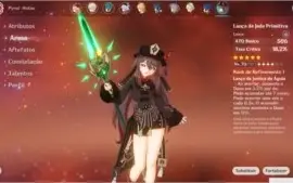 Kazuha + Hutao + Lança de Jade - AR50