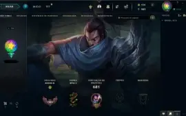 Conta de LoL com quase 10 anos, todos os Campeões