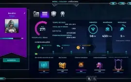 Conta paladins antiga muitas skins, molduras, icones