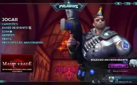 Conta paladins antiga muitas skins, molduras, icones
