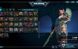 Conta paladins antiga muitas skins, molduras, icones