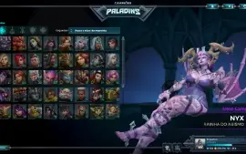 Conta paladins antiga muitas skins, molduras, icones