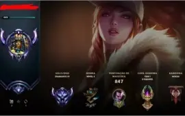 CONTA DIAMOND 4 , 681 SKINS NO LOL, E SKINS VALORANT