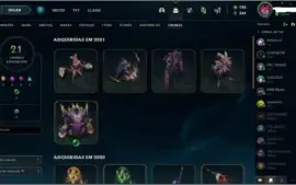 VENDA CONTA LOL 233 SKINS