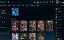 VENDA CONTA LOL 233 SKINS