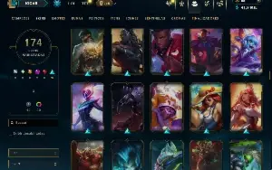 Bronze 4 com TODOS os champs e 174 Skins ( SUP / ADC / JG )