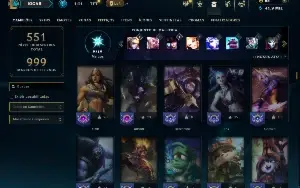 Bronze 4 com TODOS os champs e 174 Skins ( SUP / ADC / JG )