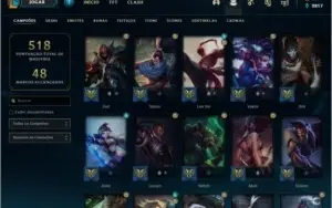 Conta de League of Legends 142 skins, GOLD, UNICO DONO!