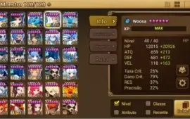 SUMMONERS WAR - GLOBAL - 24 NAT5 ! TOTAL DE 68 MOBS 6*