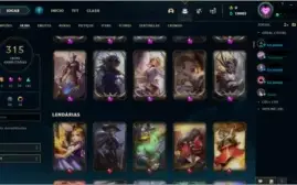 Conta Main Com 10 Míticas 8 Gemas 315 Skins