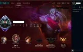 Conta de LOL MMR Diamante, 130 Heróis + Skins