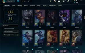 Esmeralda 4 com 150 Champs e 137 Skins