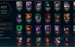 Conta Platina Main Suporte 77 skin + 2 Skin Ultimate