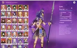 VENDO CONTA GENSHIN IMPACT TODOS OS PERSONAGENS MENOS ALBEDO