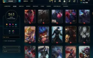 Esmeralda 2 com TODOS os champs e 264 Skins ( MID / TOP )