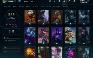 Esmeralda 2 com TODOS os champs e 264 Skins ( MID / TOP )