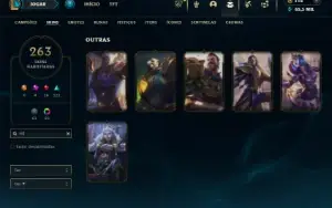 Esmeralda 2 com TODOS os champs e 264 Skins ( MID / TOP )