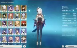 Conta Genshin Impact - AR 58 - 12 Personagens 5* e mais!