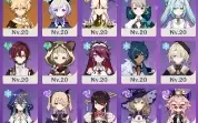 Conta AR33  Raiden C1, Yae Miko, Qiqi, Jean, Xianyun, Mona