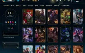 Conta De League Of Leagends/Full Acesso/110 Skins/Level 77 /