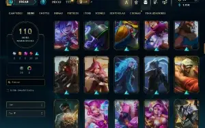 Conta De League Of Leagends/Full Acesso/110 Skins/Level 77 /