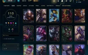 Conta De League Of Leagends/Full Acesso/110 Skins/Level 77 /