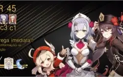 AR 45 Hutao / Klee / Jean C1/ Diluc C1 e inazuma intocada!