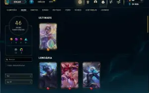 Bronze 4 com 60 Champs e 46 Skins ( Mais de 20 Jogos )