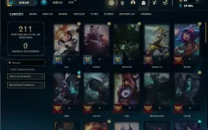 Bronze 4 com 60 Champs e 46 Skins ( Mais de 20 Jogos )