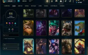 Bronze 4 com 60 Champs e 46 Skins ( Mais de 20 Jogos )