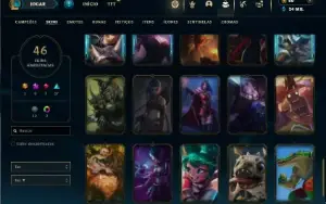 Bronze 4 com 60 Champs e 46 Skins ( Mais de 20 Jogos )