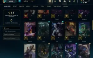 Bronze 4 com 60 Champs e 46 Skins ( Mais de 20 Jogos )