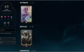Prata 2 / 64 skins (1Ult 2Mit 3lend 16epicas 19legado)