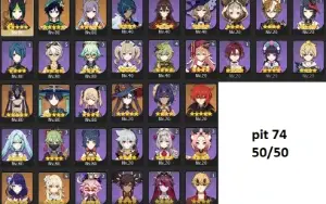 AR55 - Shogun Raiden, Cyno+BIS, Tighnari, Venti, Andarilho