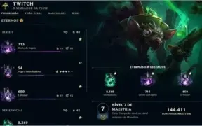 CONTA LOL PLAT / LVL 270 / 200SKINS / FALTANDO 22 CHAMPS