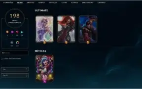 CONTA LOL PLAT / LVL 270 / 200SKINS / FALTANDO 22 CHAMPS