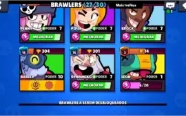 Conta brawn stars 12.3 k troféus, 12 skins