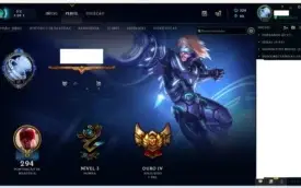 Conta Lv 57 Ouro IV diversas skins