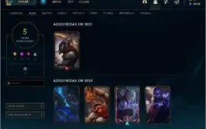Conta lol Diamante 4 mmr d2