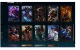 Conta Gold V, LV 60, 72 heróis  30 Skins