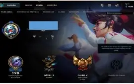 Conta Gold V, LV 60, 72 heróis  30 Skins