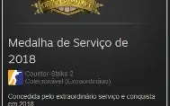 Conta CS2 - Medalha de Serviço de 2018