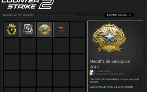 Conta CS2 - Medalha de Serviço de 2018